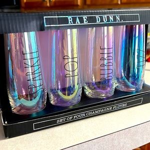 Rae Dunn Stemless Champagne flutes.